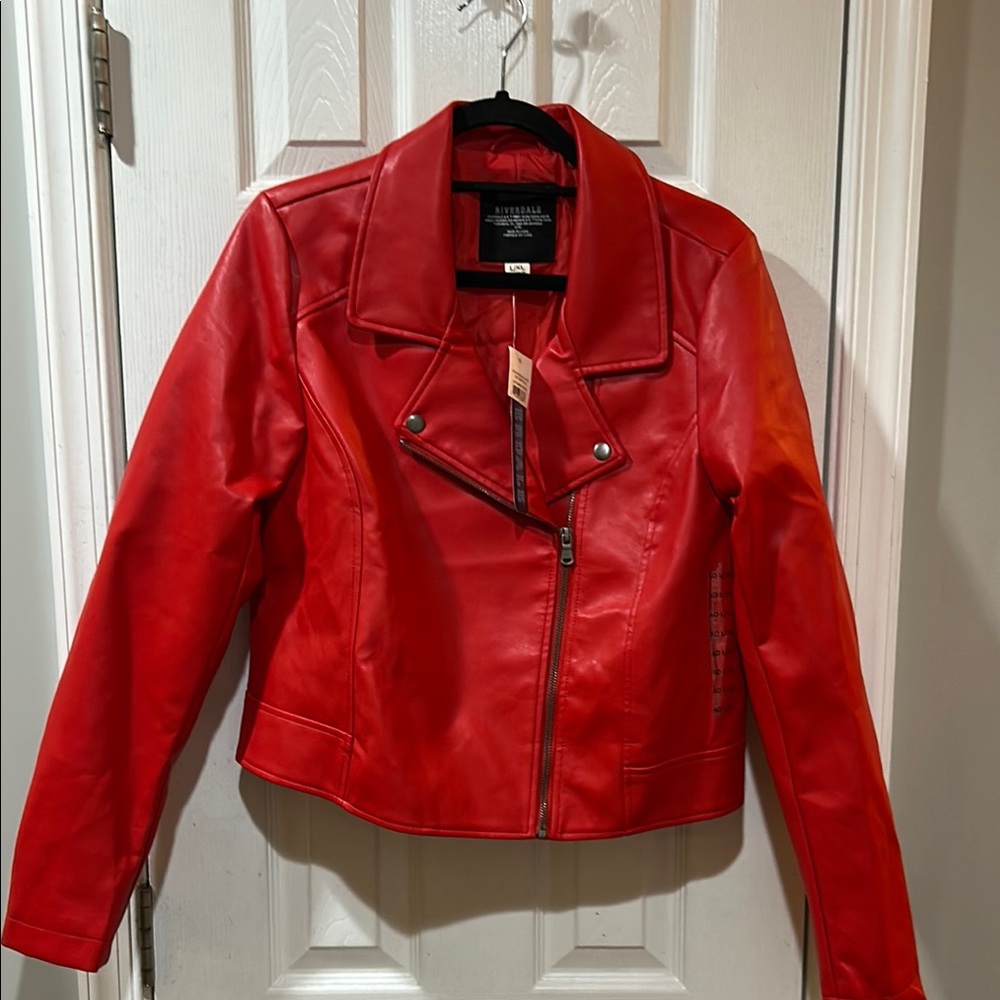 Riverdale South Side Serpent red moto NWT Large/XL